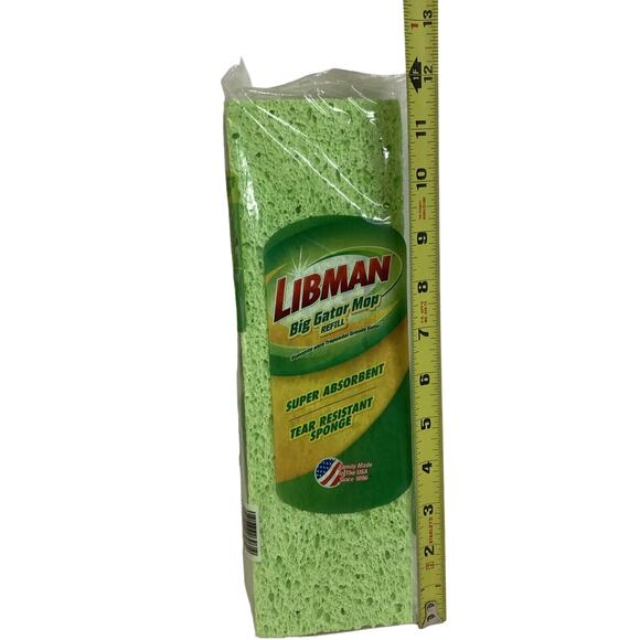 Genuine Libman Big Gator‎ Mop Refill Sponge #03961 New Made In USA - Picture 7 of 7